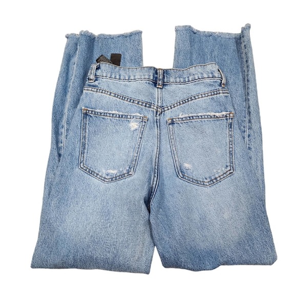 Zara women's size 2 distressed the 90's full length jeans - Picture 8 of 8